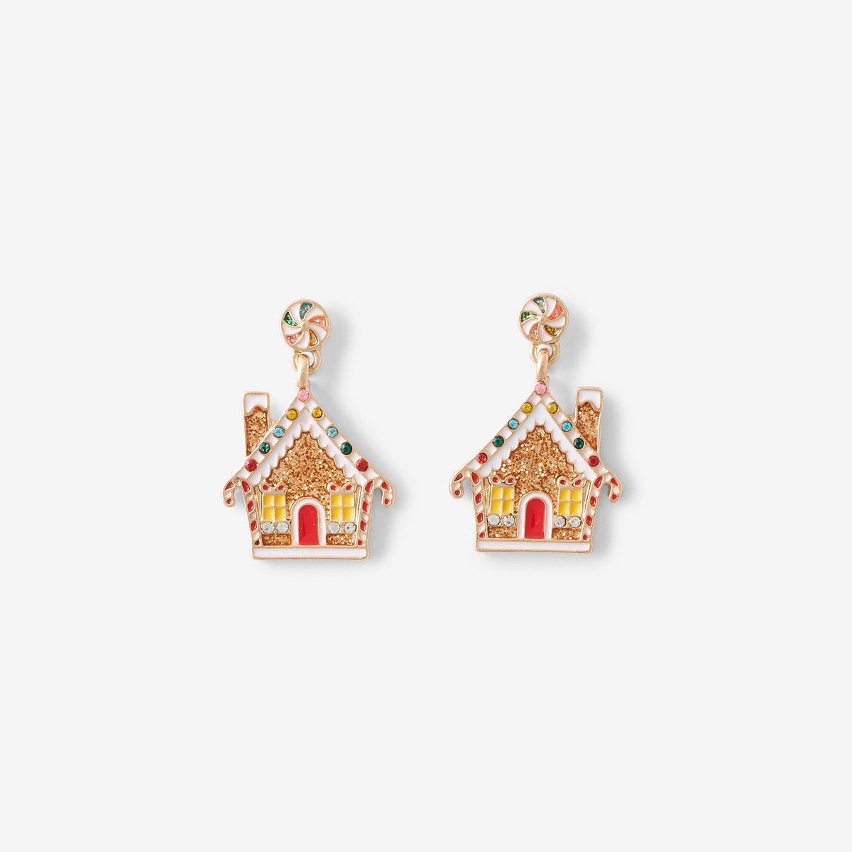 Boucles d'oreilles de Noël maison en pain d'épices