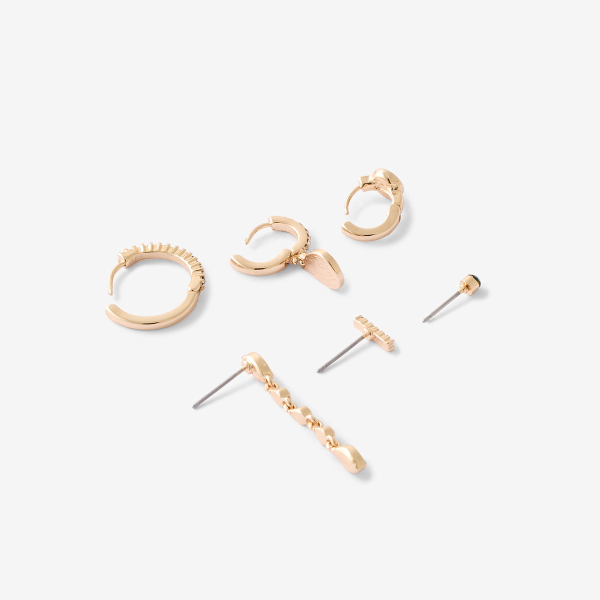 Set de 6 boucles d'oreilles dépareillées