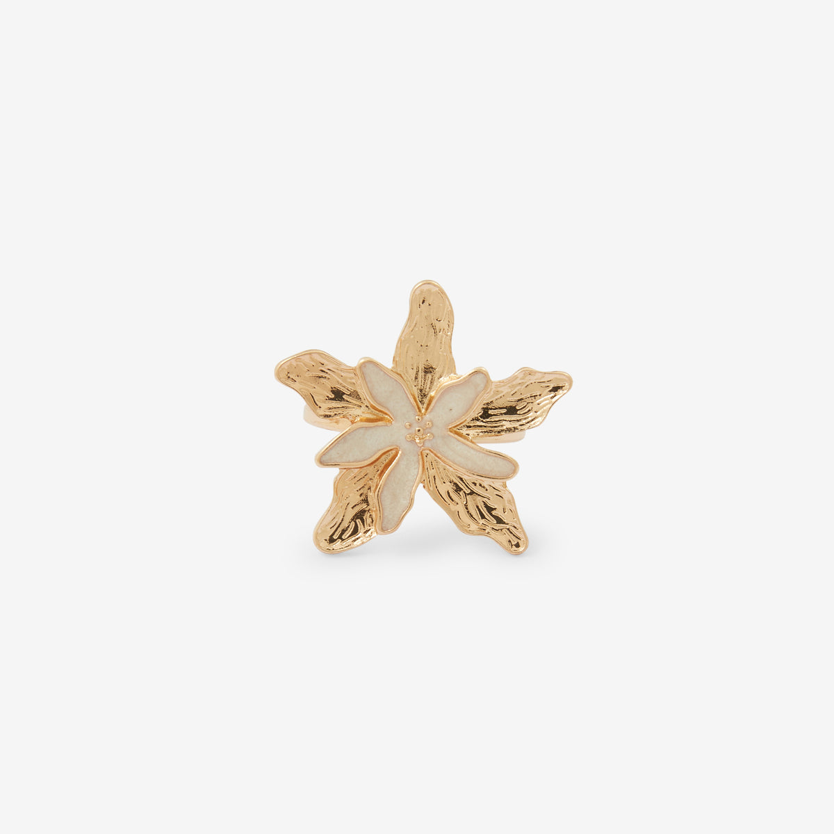 Grosse bague fleur