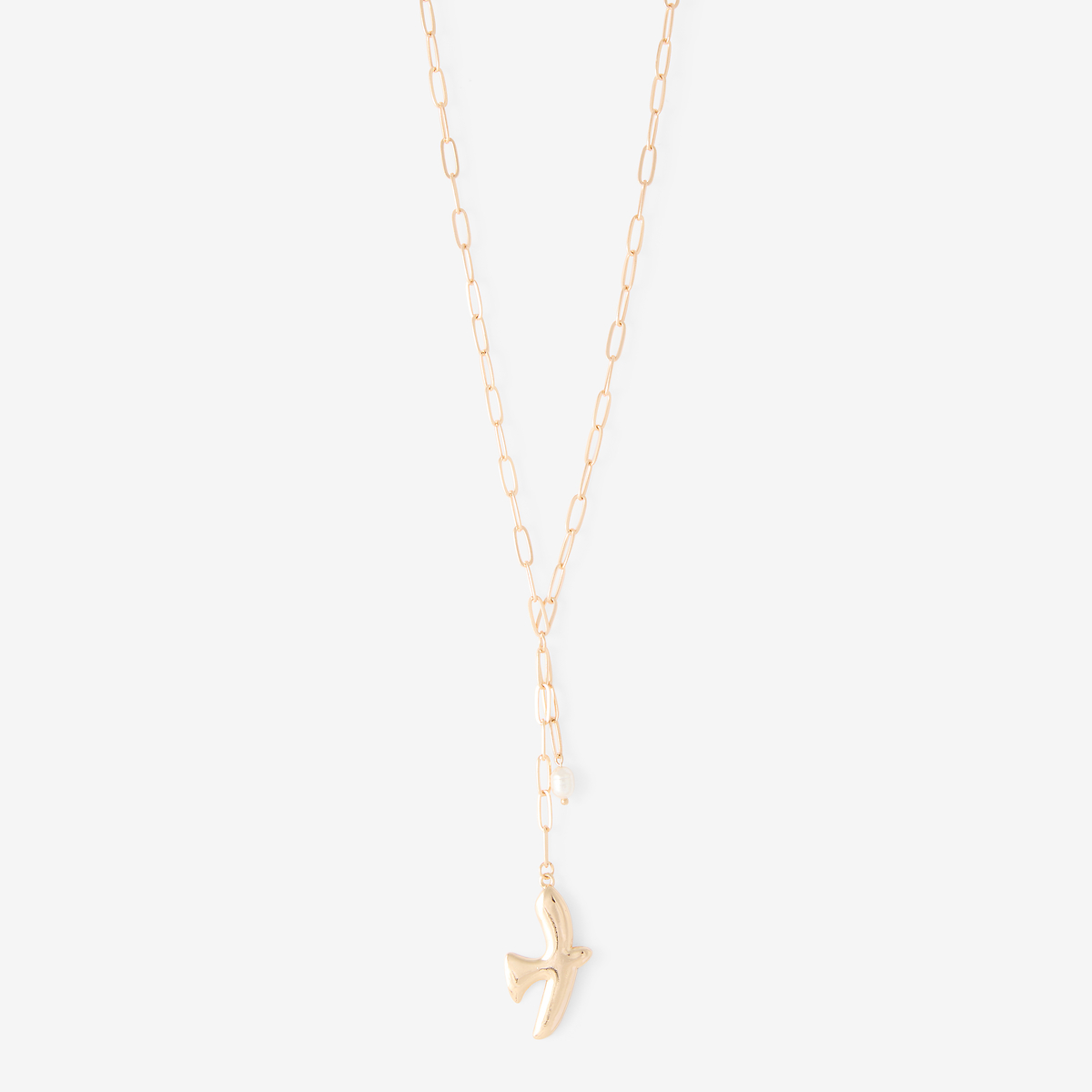 Sautoir à maillons pendentif oiseau doré