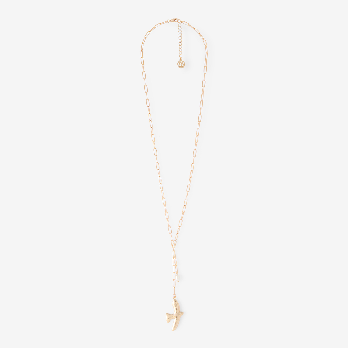 Sautoir à maillons pendentif oiseau doré