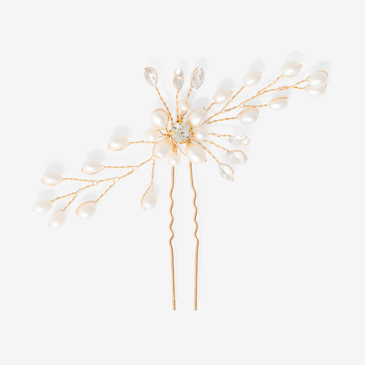 Épingle à cheveux fleurs en perles nacrées