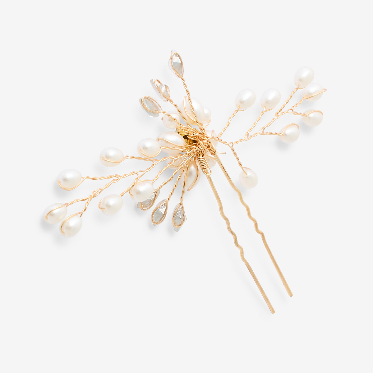 Épingle à cheveux fleurs en perles nacrées