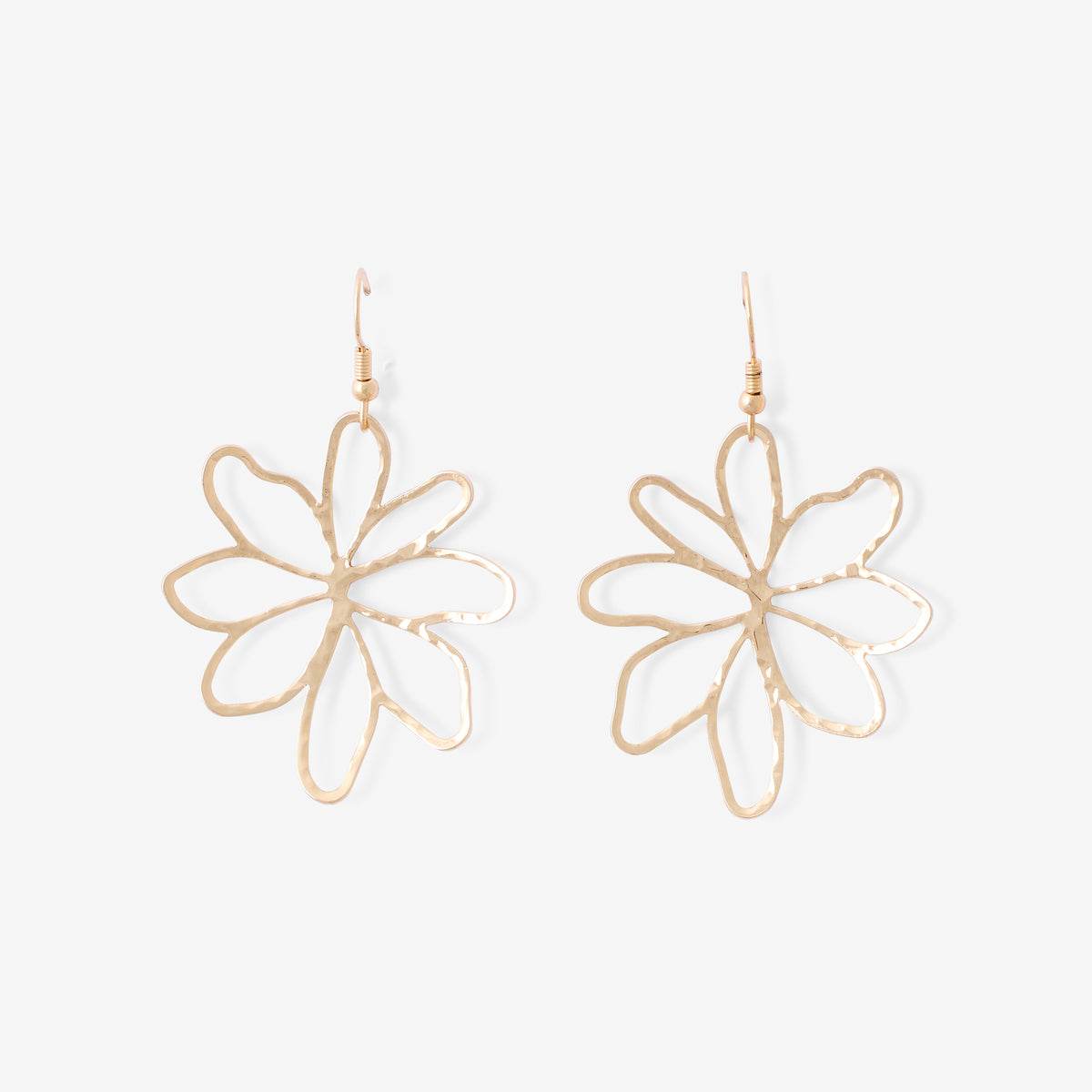 Boucles d’oreilles crochet grandes fleurs ajourées