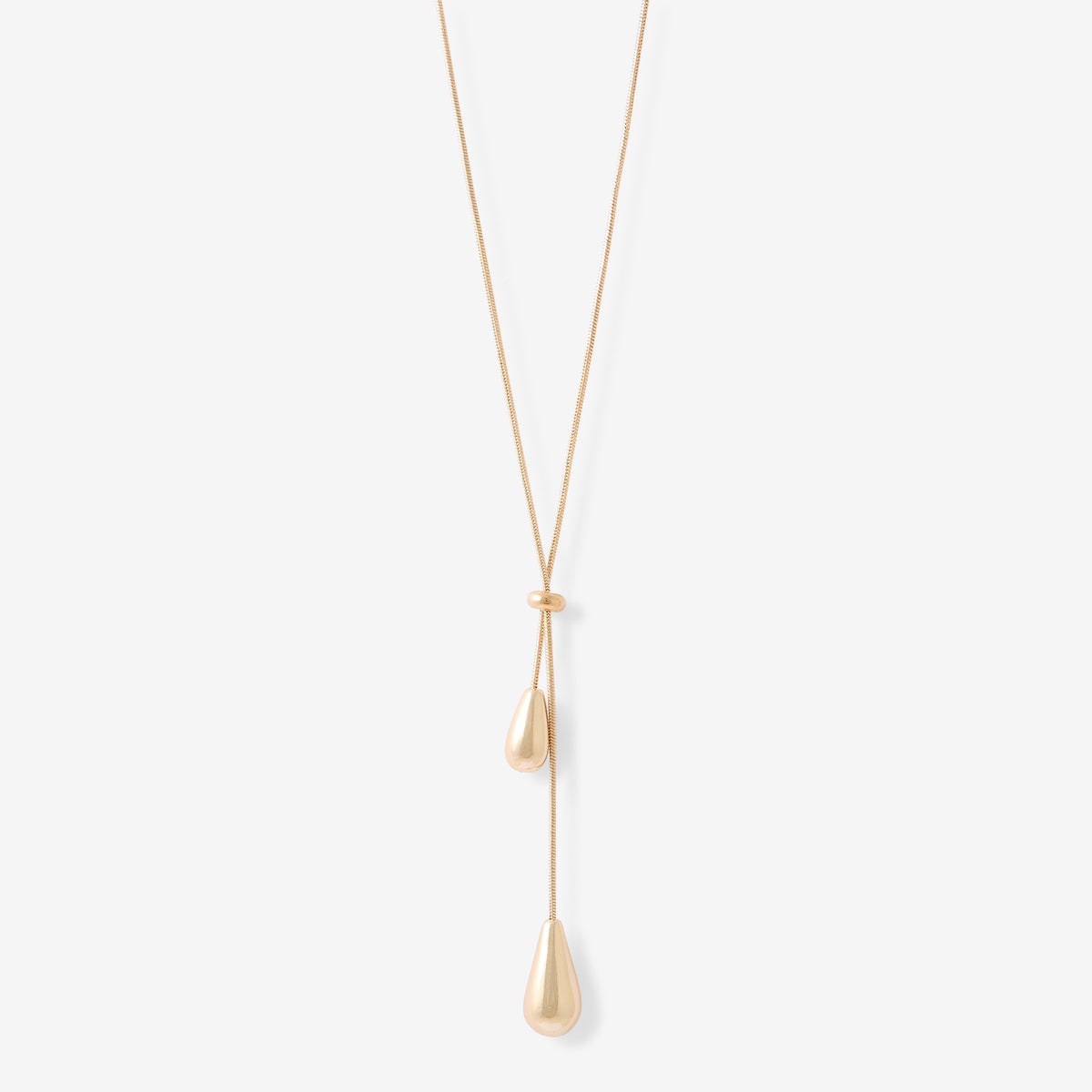 Sautoir Y pendentif goutte