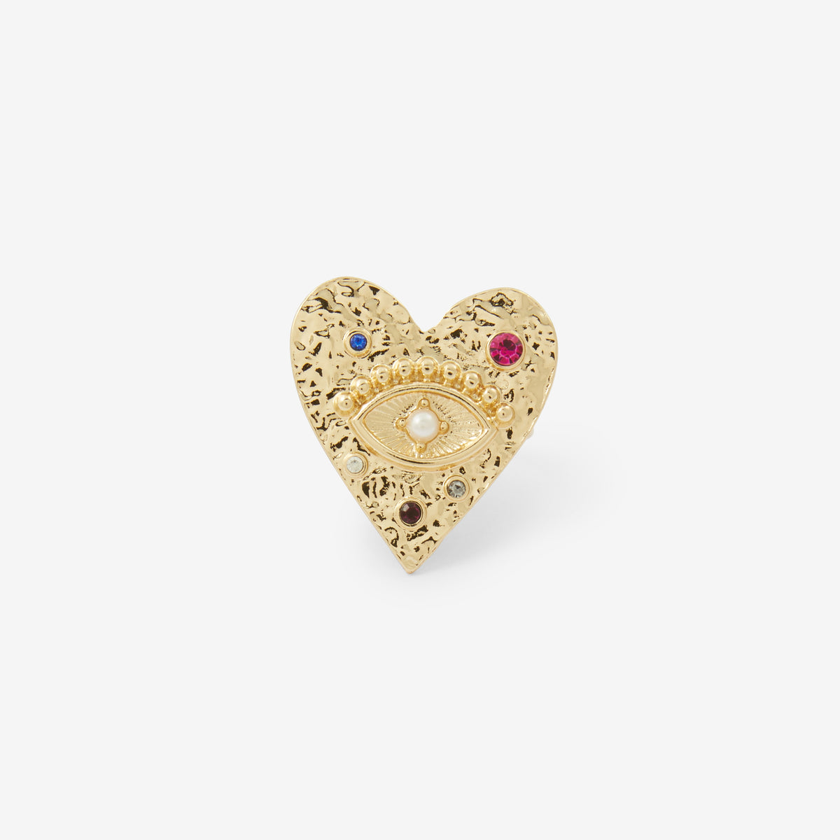 Grosse bague cœur