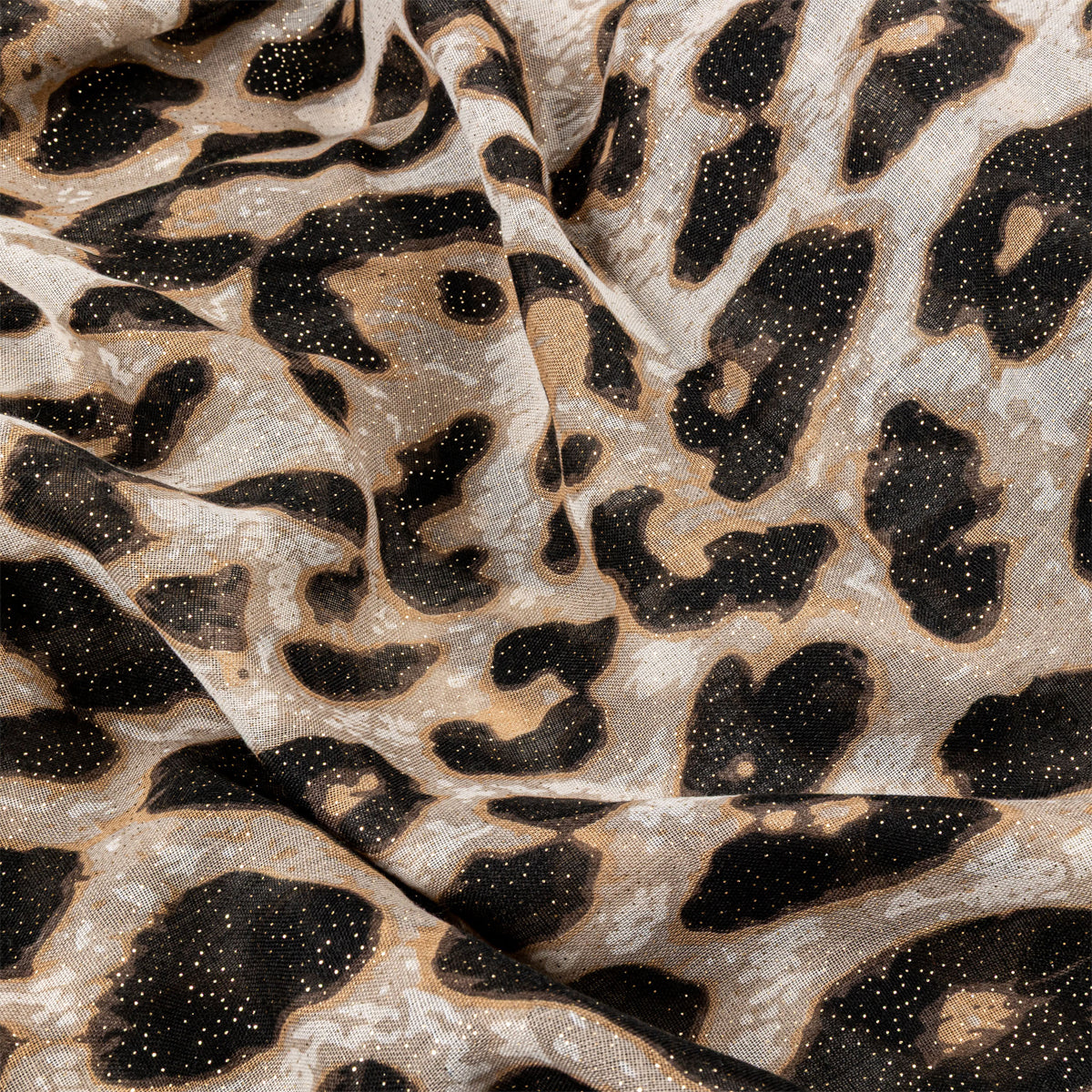 Foulard motif léopard