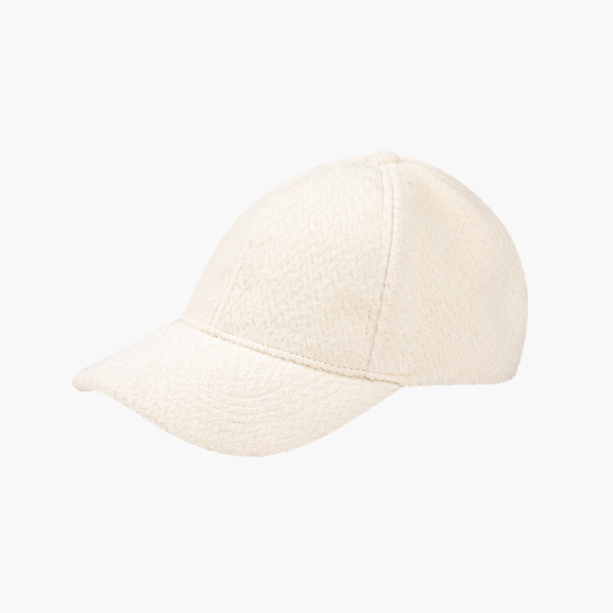 Casquette en laine écru