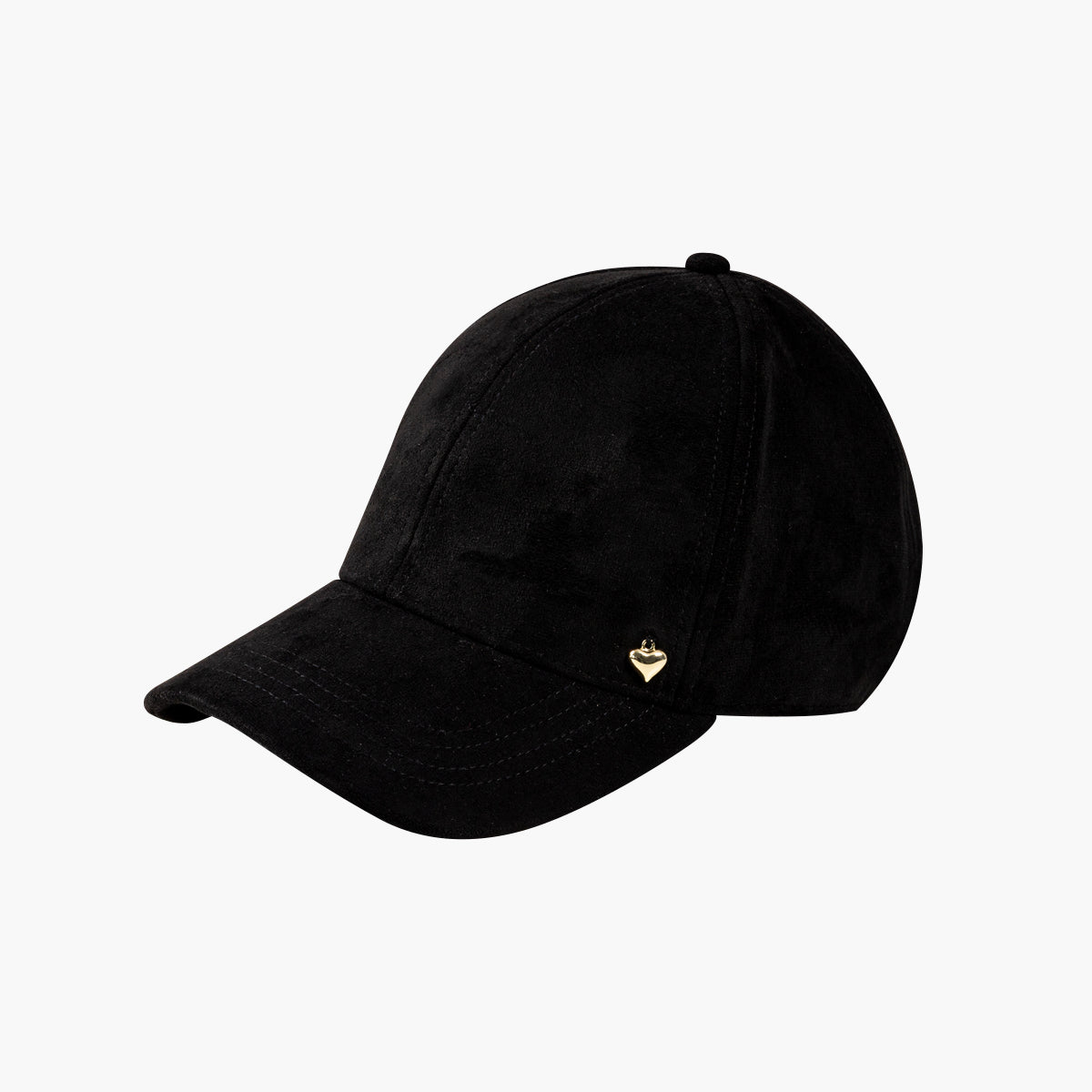 Casquette effet suédé noir