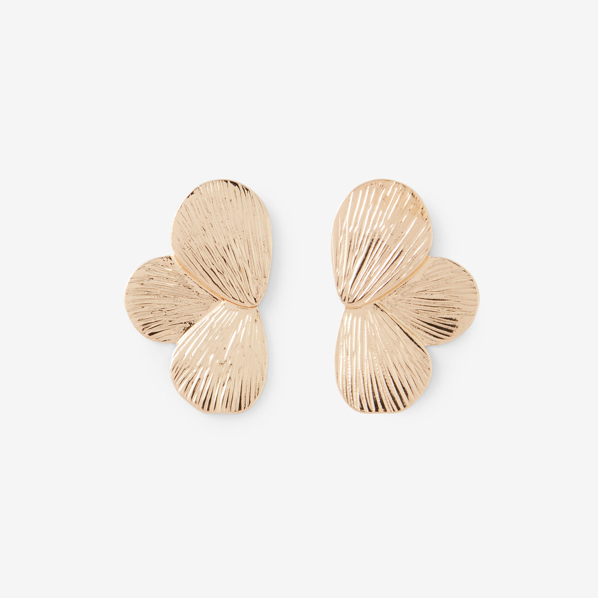 Boucles d'oreilles feuilles dorées