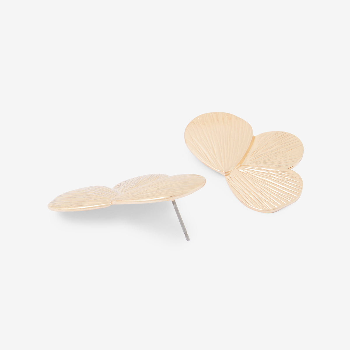 Boucles d'oreilles feuilles dorées