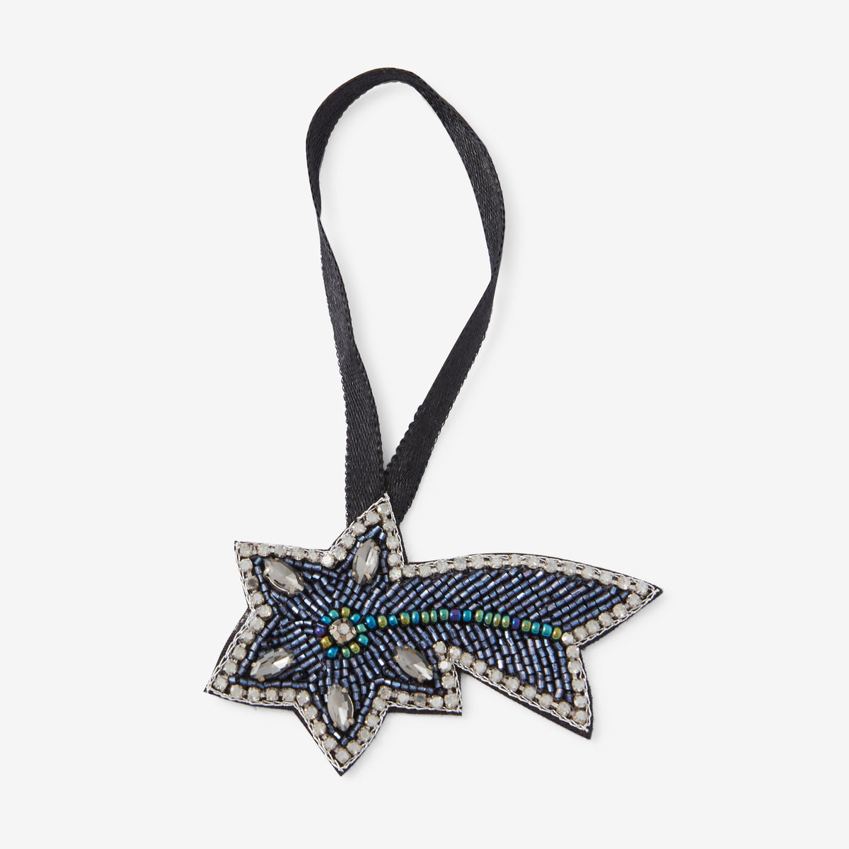 Décoration de Noël Étoile filante perles de rocaille