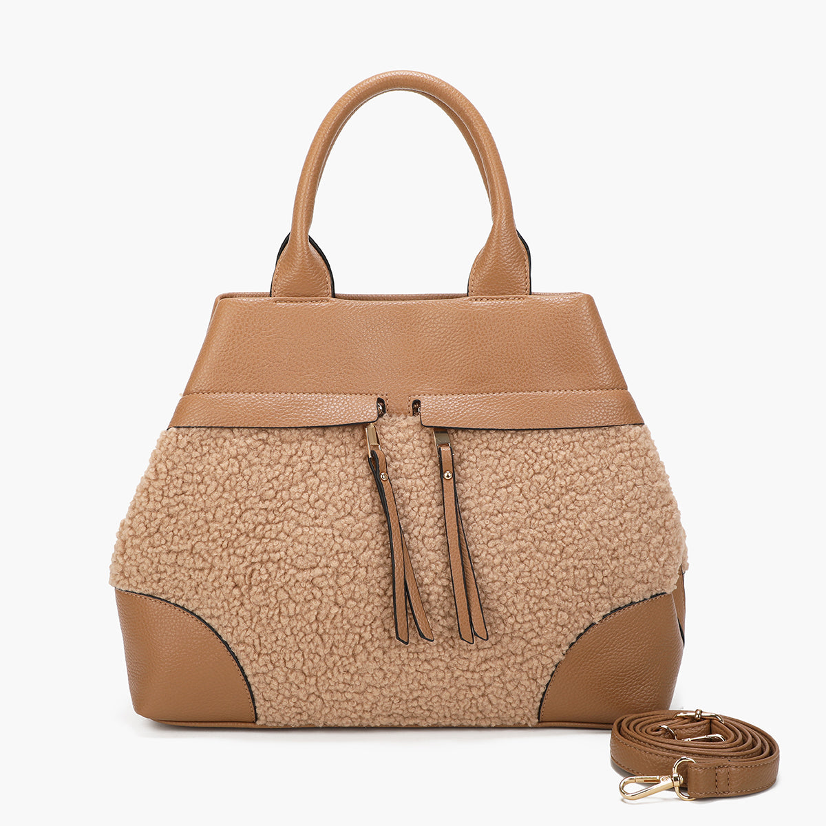 Sac porté main effet mouton