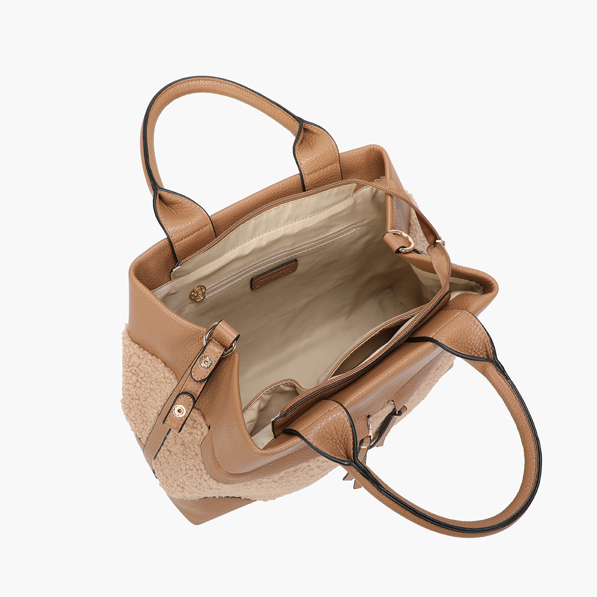 Sac porté main effet mouton