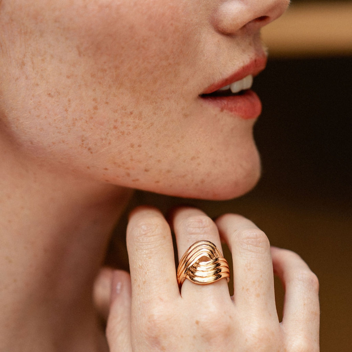 Bague dorée