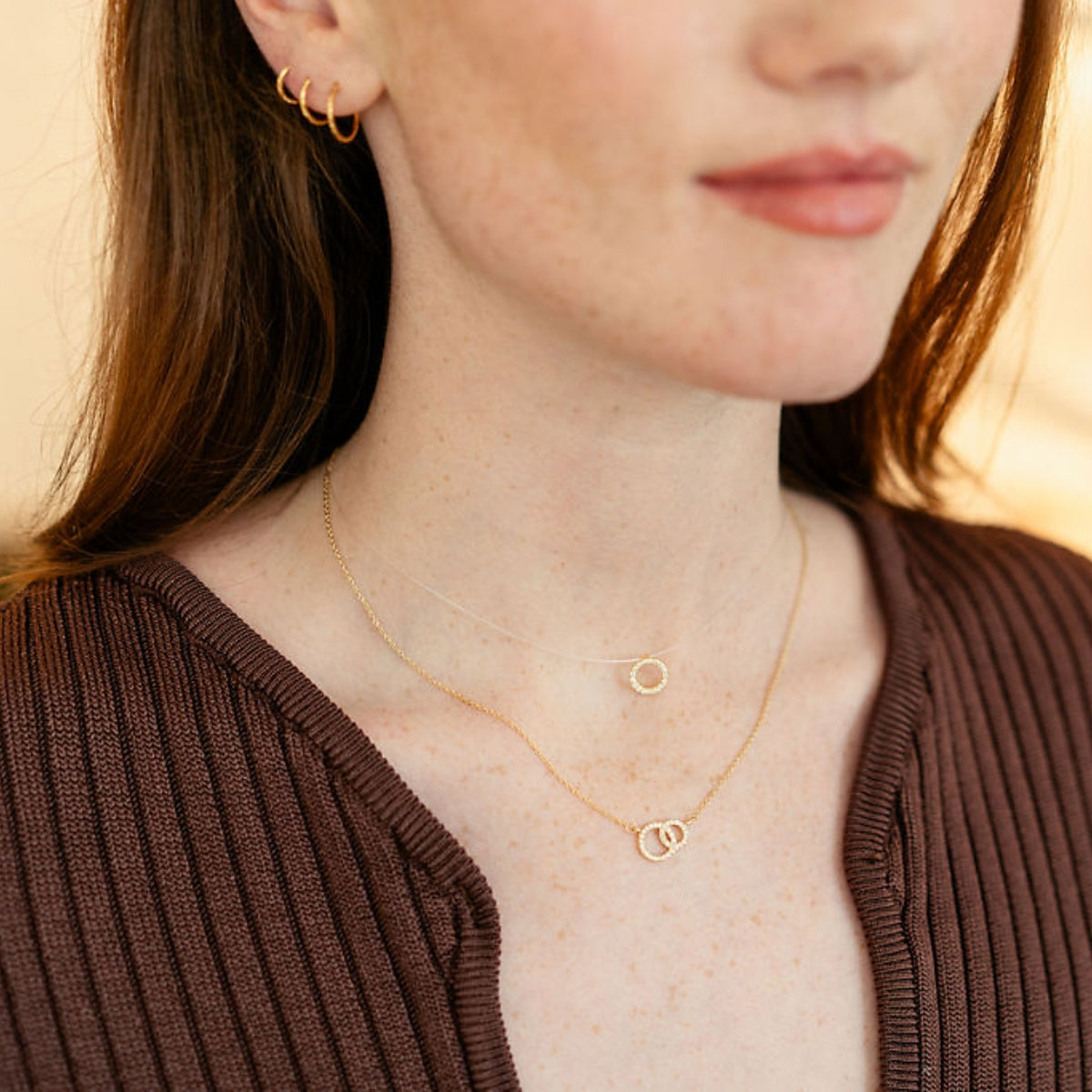 Collier nylon à pendentif en argent garanti et zirconium