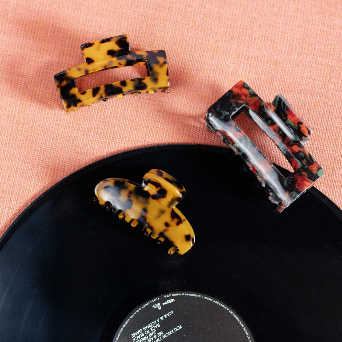 Set de 2 pinces écaille