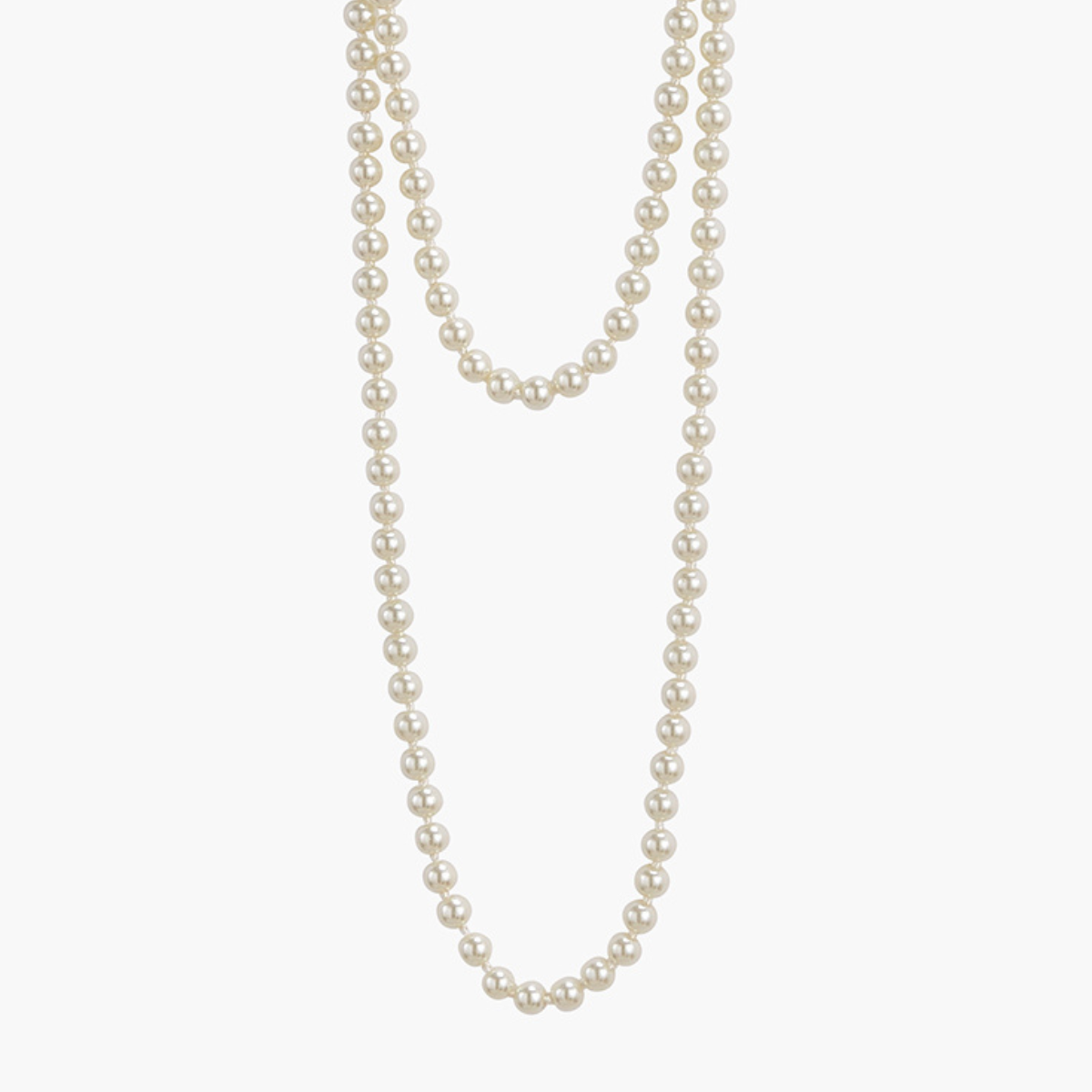 Sautoir perles de verre 8mm