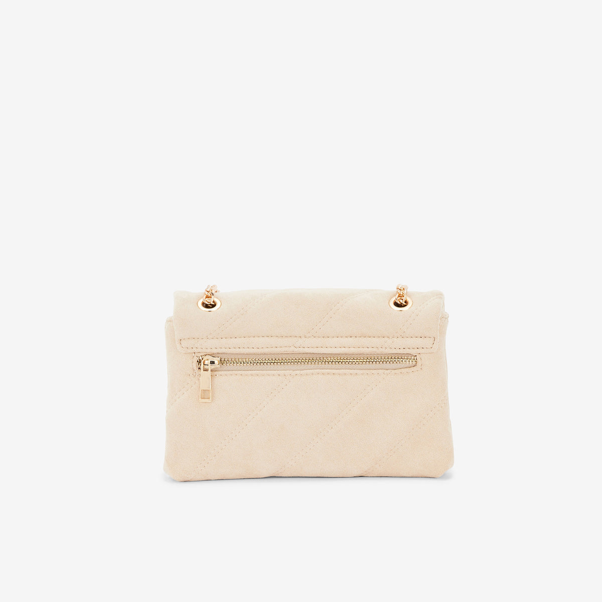 Sac à bandoulière matelassé beige