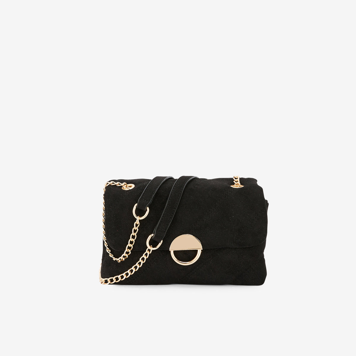 Sac à bandoulière matelassé noir