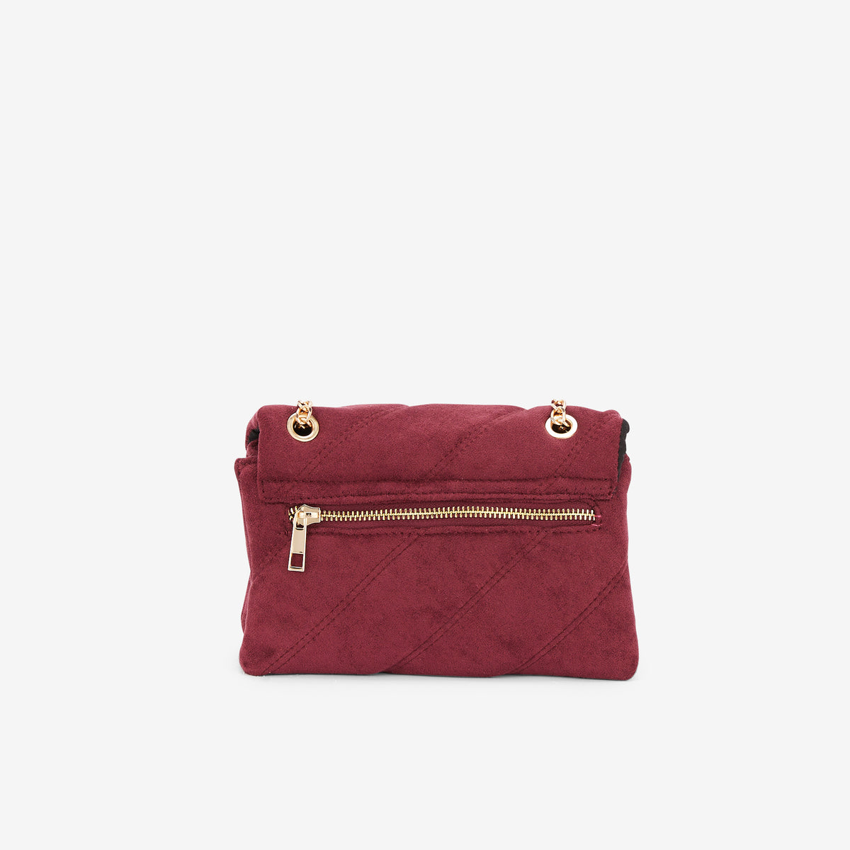 Sac porté épaule matelassé bordeaux
