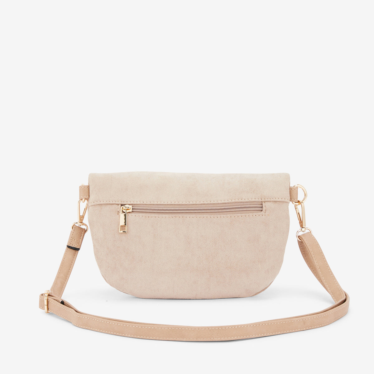Sac banane effet suédé beige