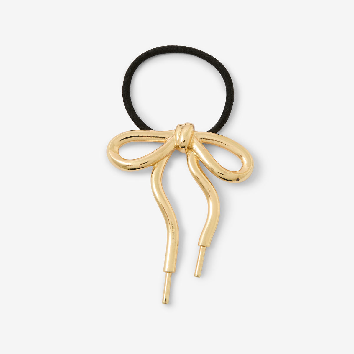 Elastique de cheveux avec nœud en métal