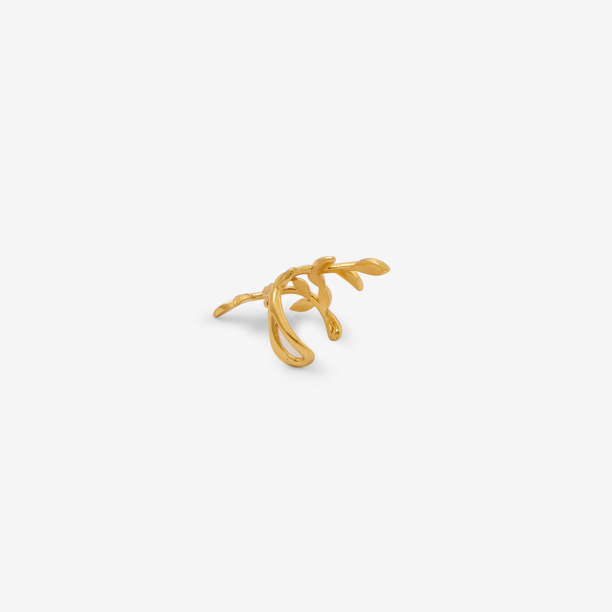 Bijou d'oreilles feuilles en argent garanti