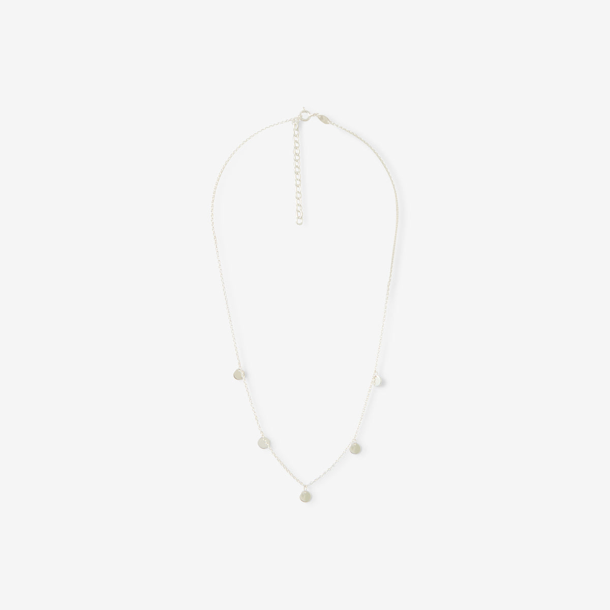 Collier multi disques en argent garanti