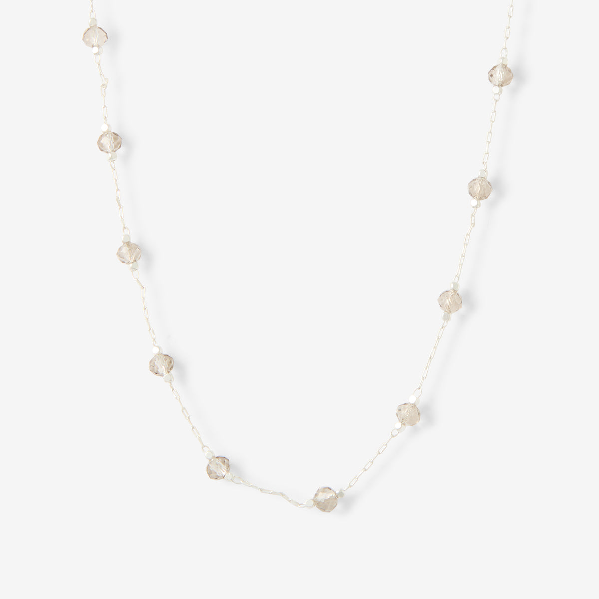 Collier chaine pierres facettées