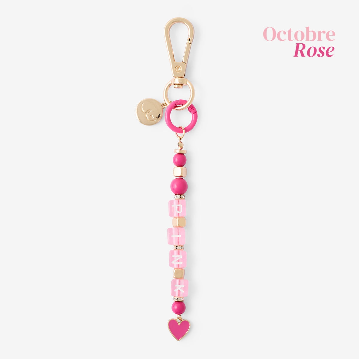 Porte-clé « PINK » Octobre Rose BALABOOSTE x ROSE UP