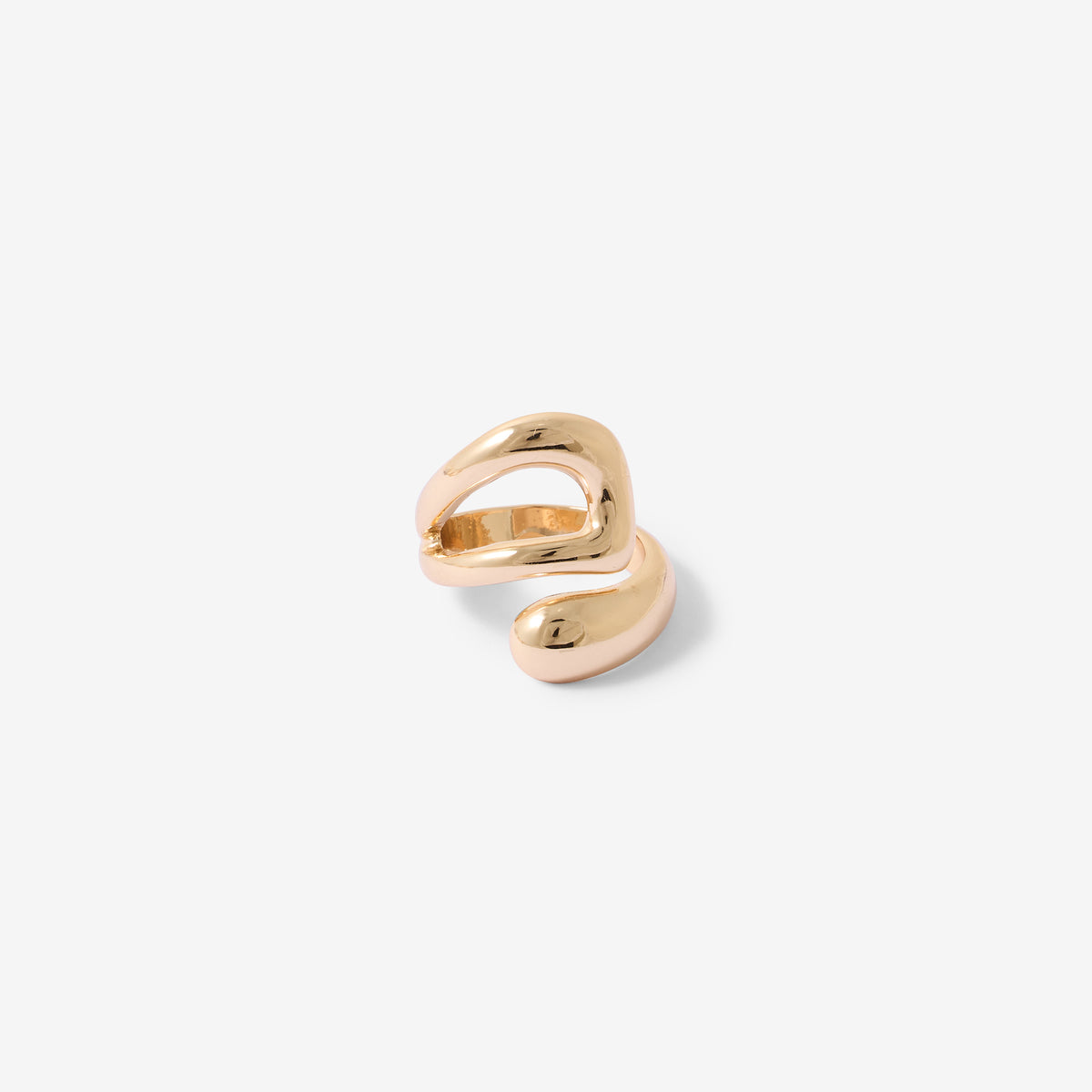 Bague ouverte enroulée