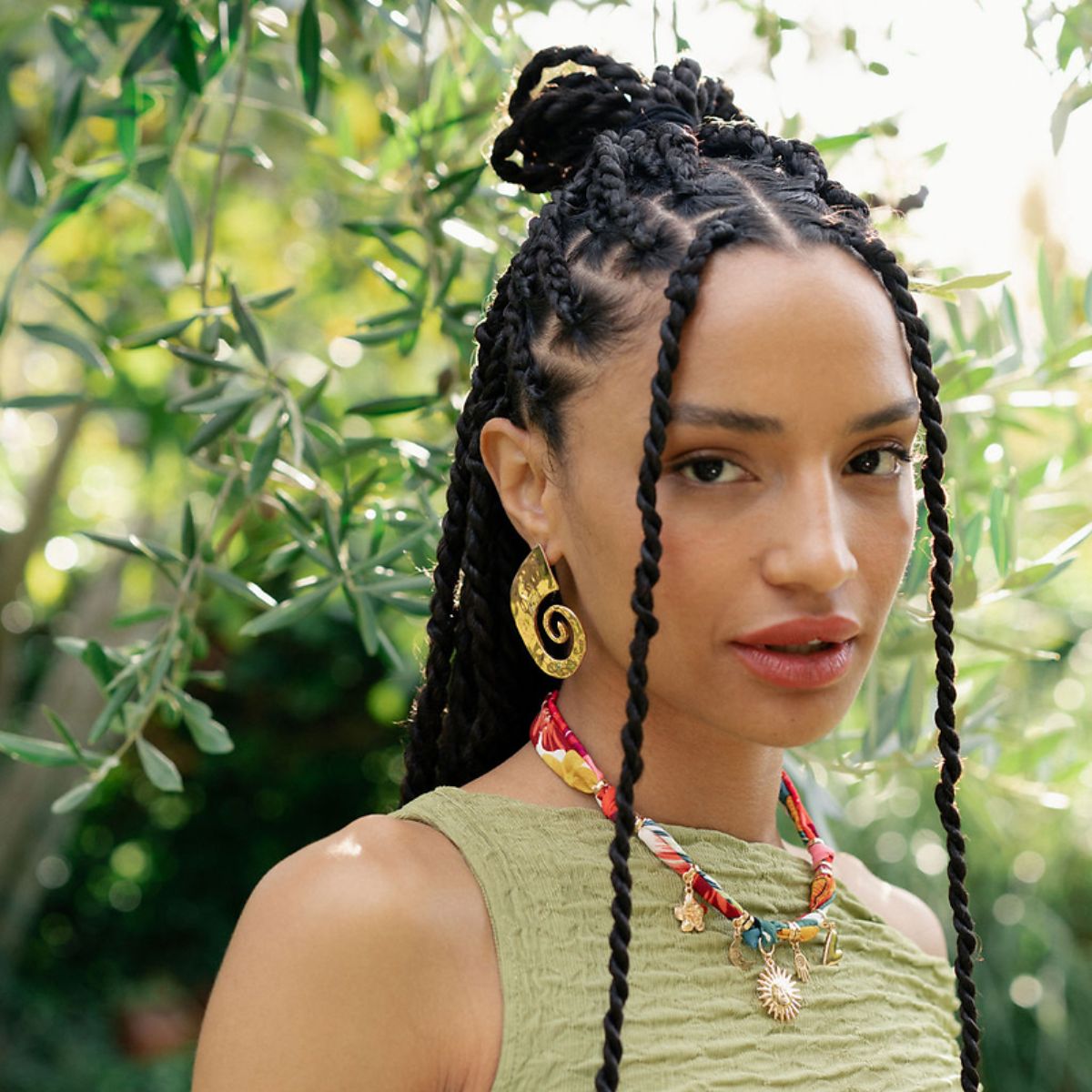 Grandes boucles d'oreilles tourbillon