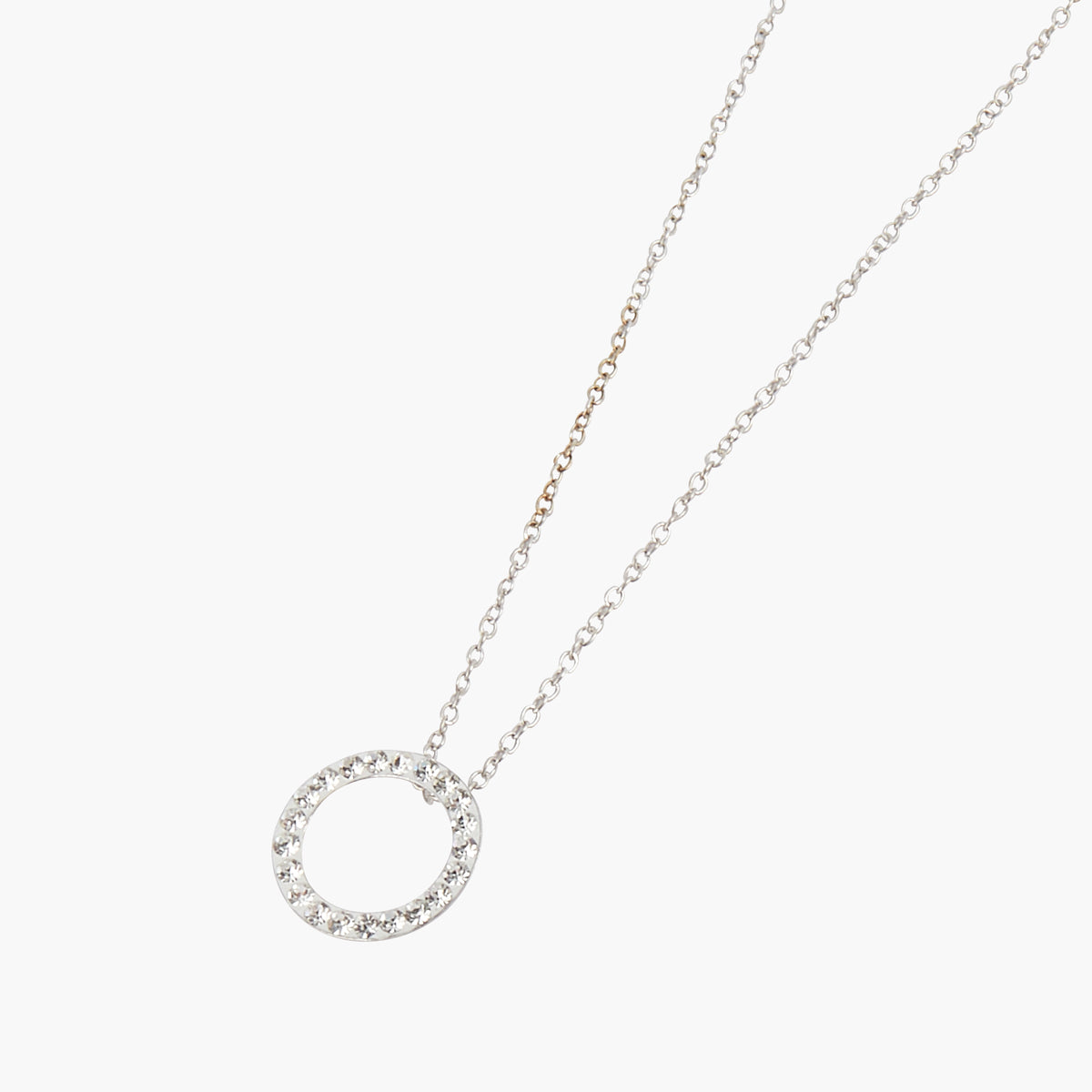 Collier pendentif anneau zircon argent 925