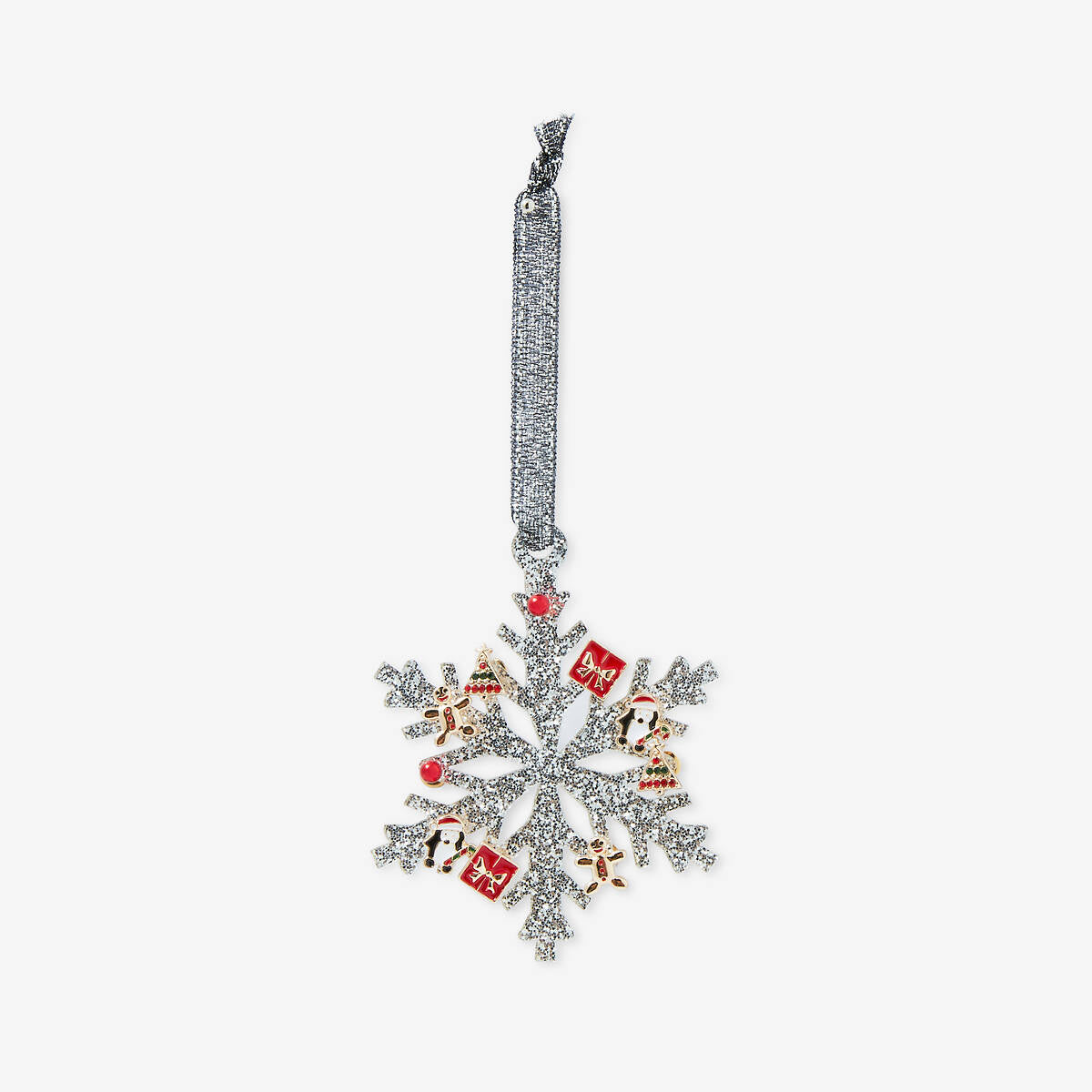 Set de boucles d'oreilles de Noël à suspendre - Flocon