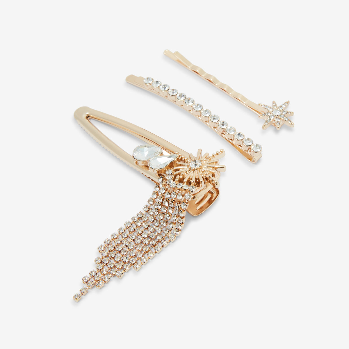 Set de 3 pinces à cheveux étoiles et strass