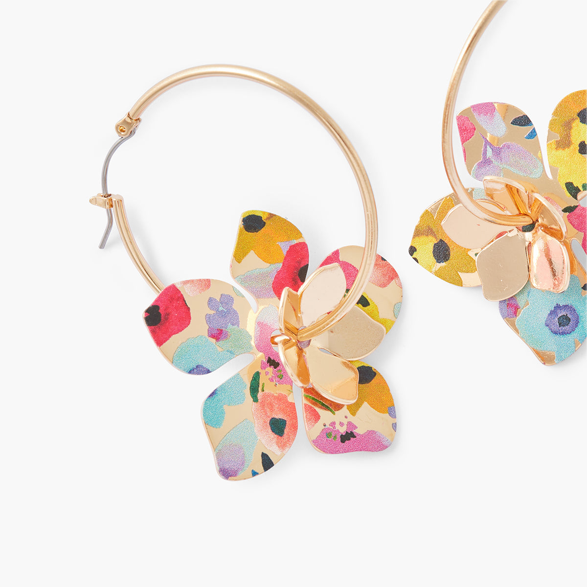 Créoles fleurs imprimé fleurs Balagane