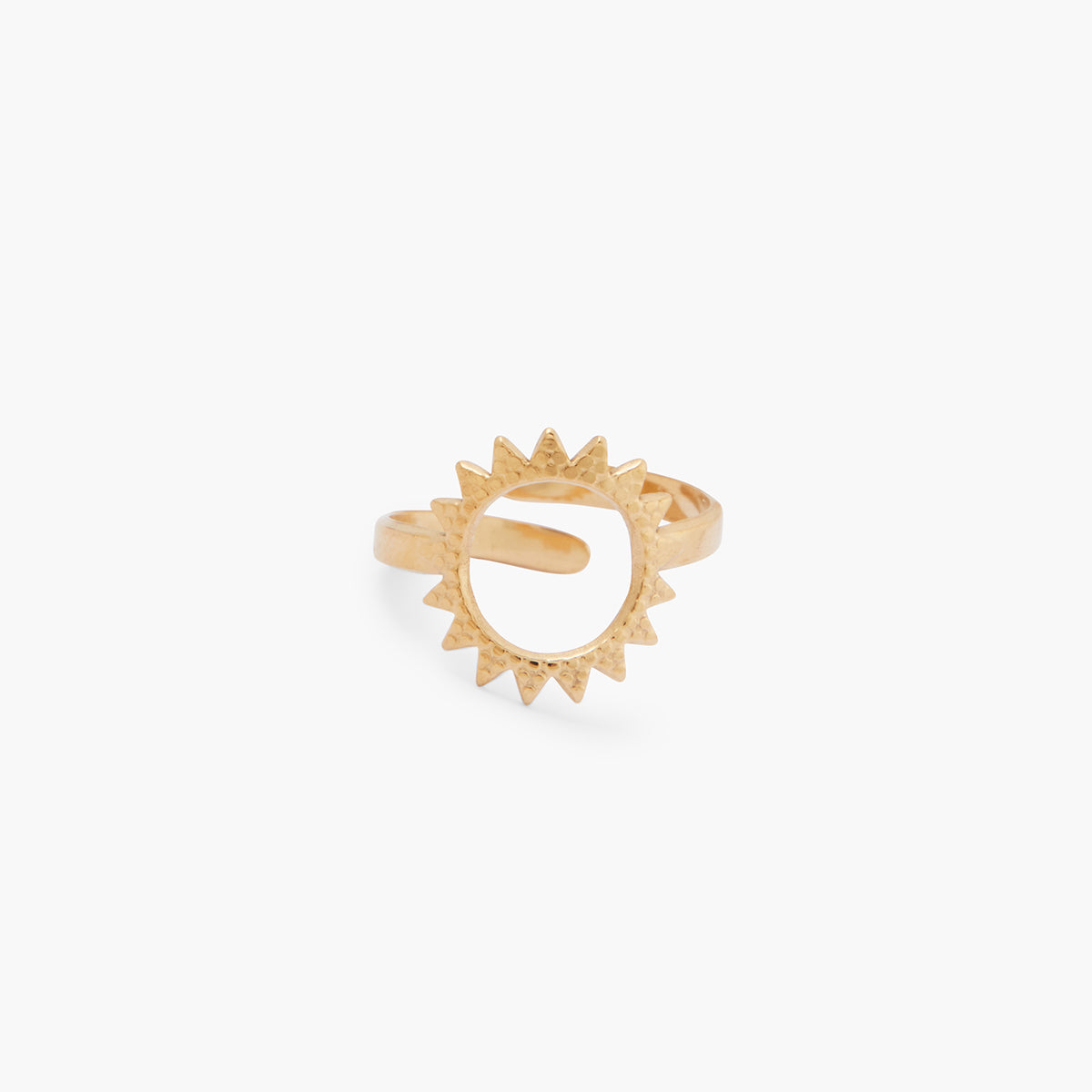 Bague ajustable soleil Acier inoxydable