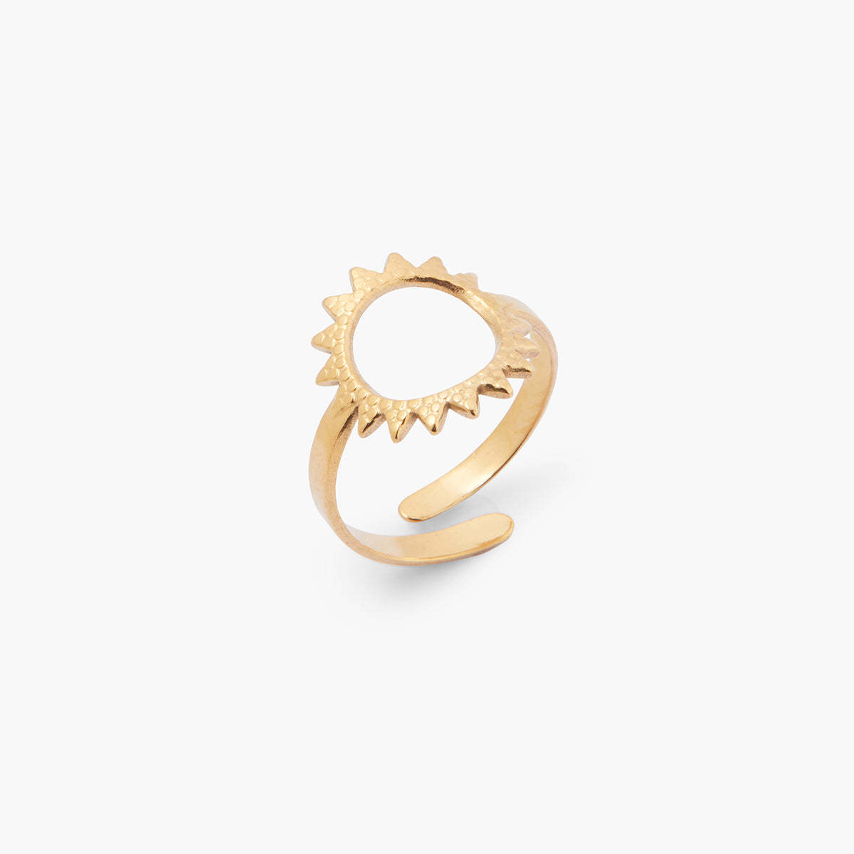 Bague ajustable soleil Acier inoxydable
