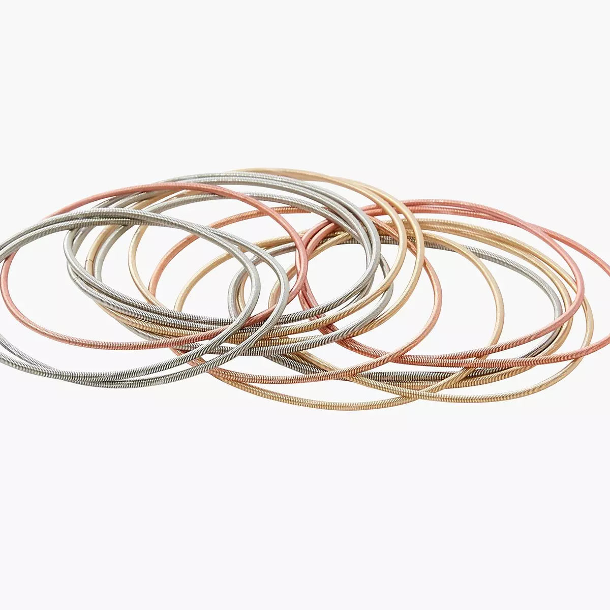 Set de 20 bracelets ressorts coloris assortis