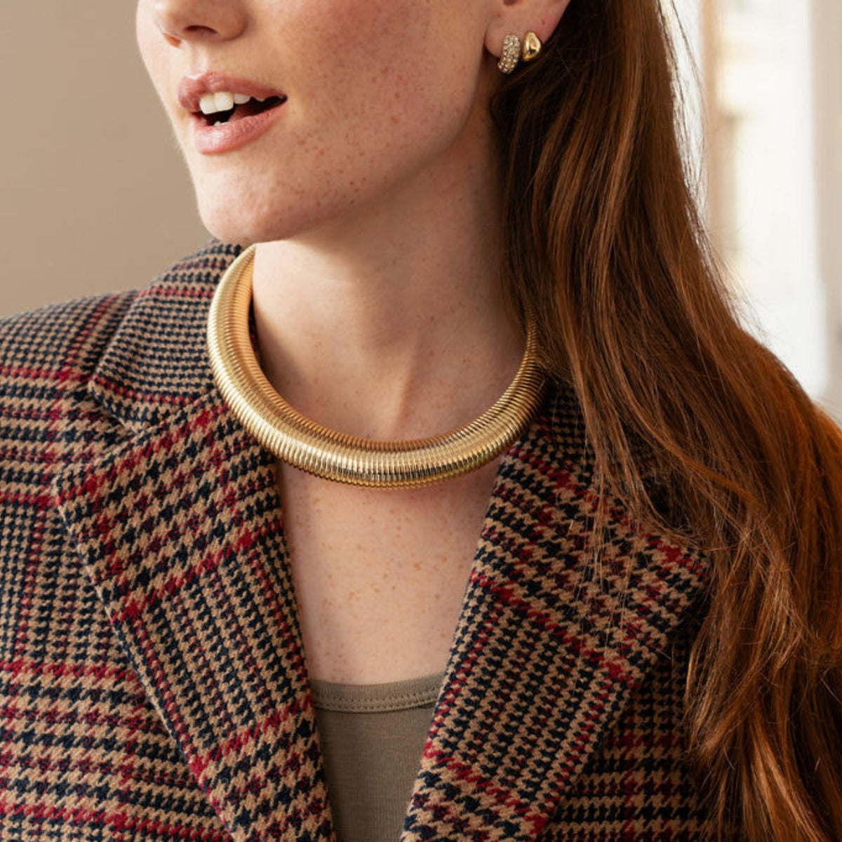 Collier torque doré