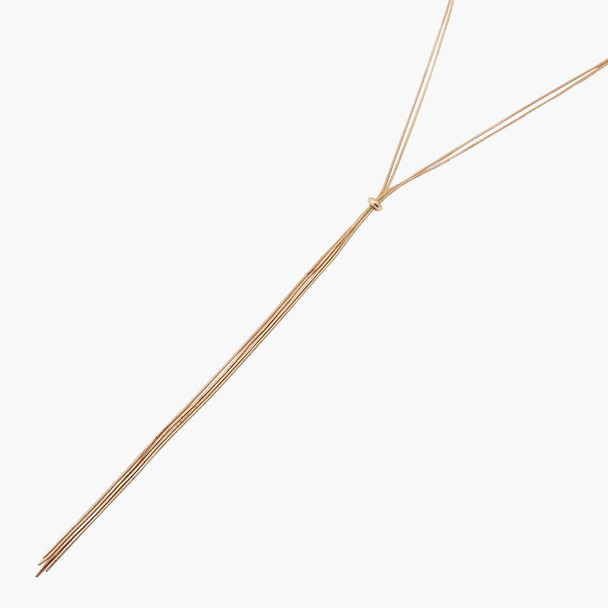 Collier sautoir chaîne dorée