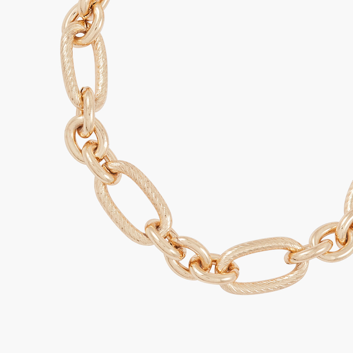 Bracelet gros maillons dorés