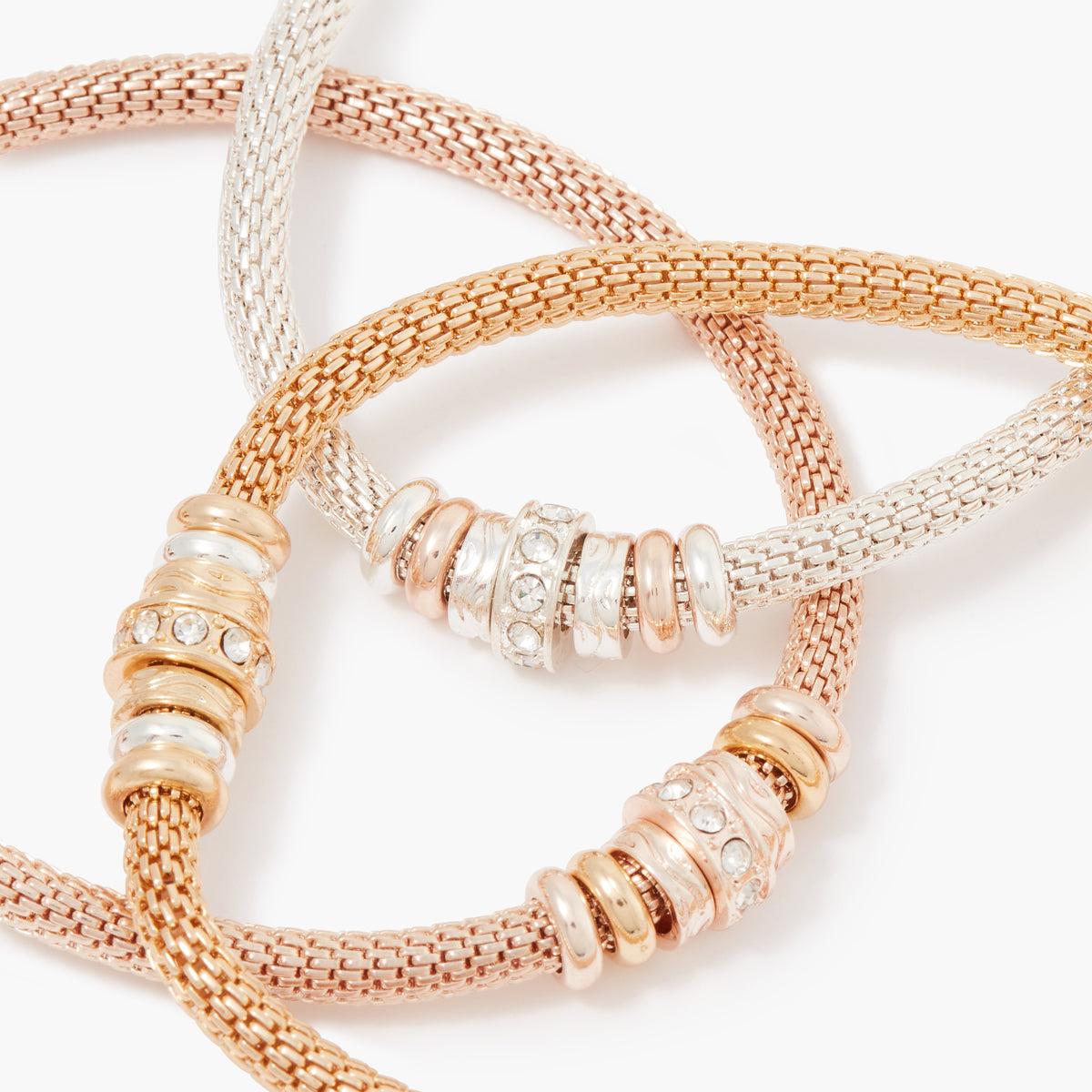 Set de 3 bracelets élastiques chaine