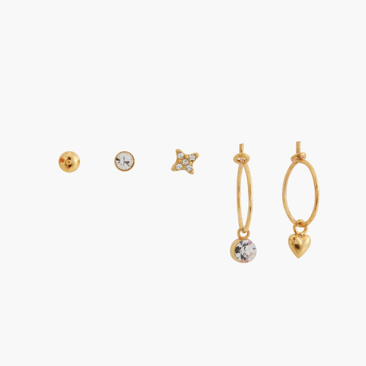 Set de 6 puces d'oreilles Argent Garanti