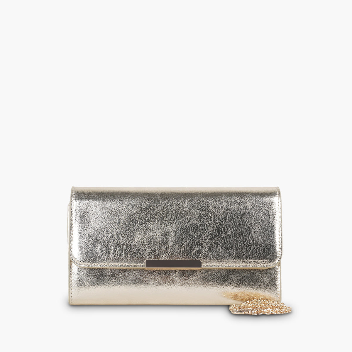 Pochette dorée métallisée