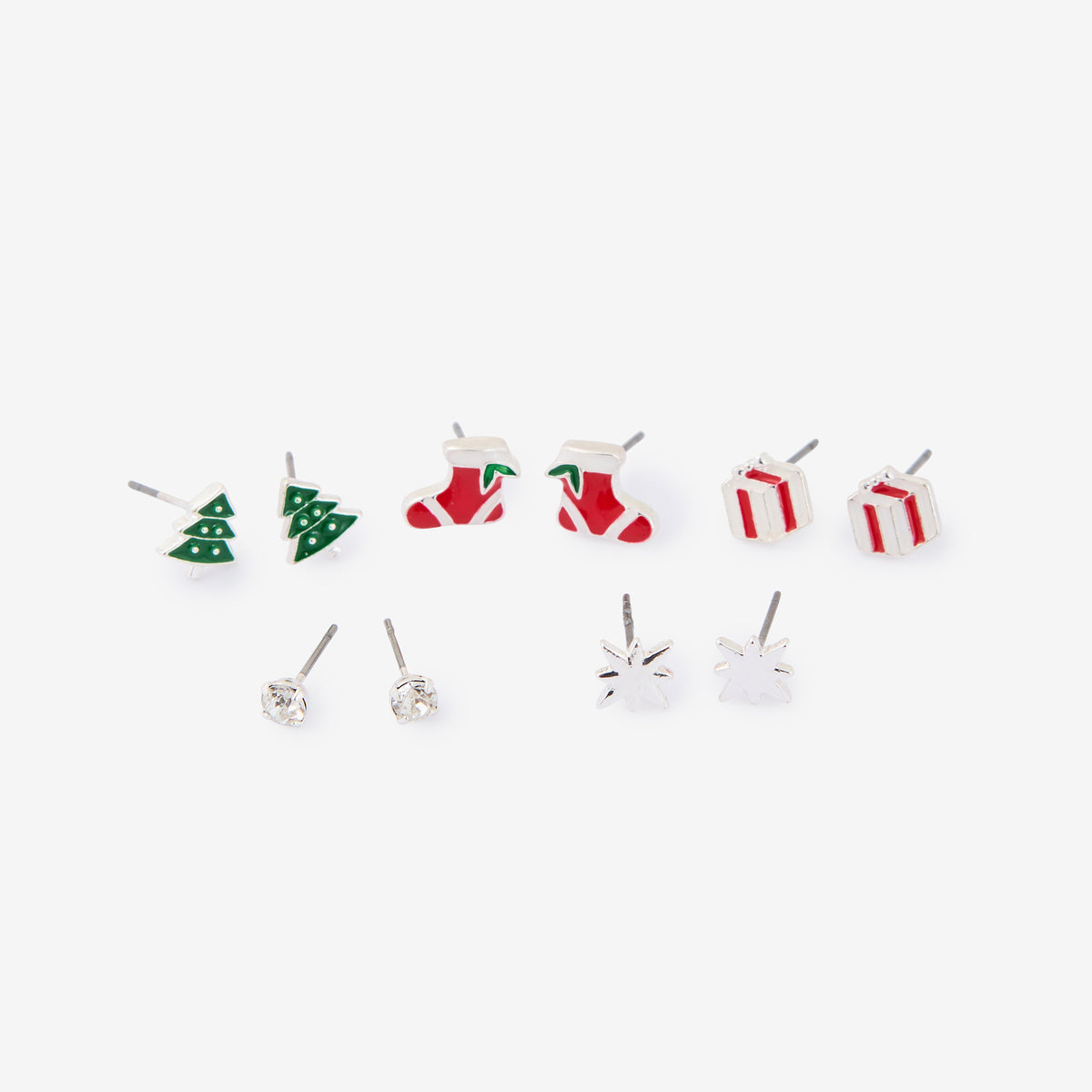 Set de boucles d'oreilles de Noël à suspendre - Cœur