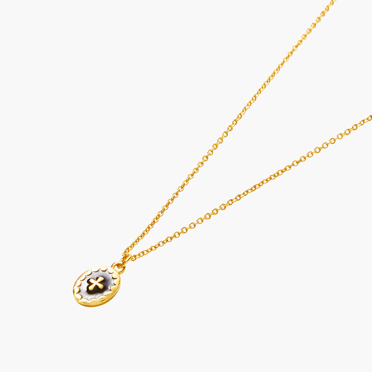 Collier à médaillon argent garanti 925