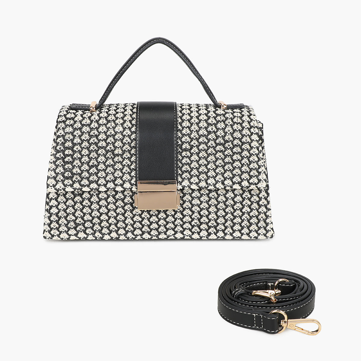 Petit sac cartable noir avec bandoulière