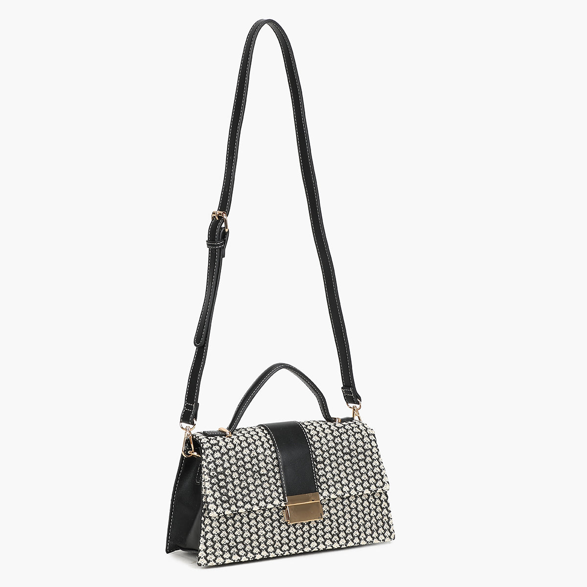 Petit sac cartable noir avec bandoulière